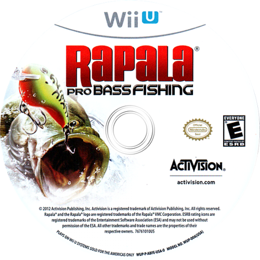 Rapala Pro Bass Fishing disc cover art for Nintendo Wii U (WiiU) video game