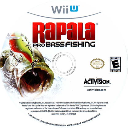 Rapala Pro Bass Fishing disc cover art for Nintendo Wii U (WiiU) video game