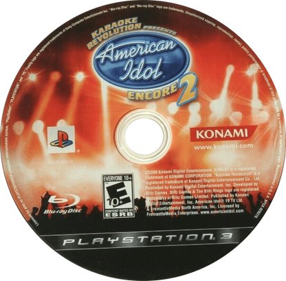 Karaoke Revolution American Idol Encore 2 disc for PlayStation 3 (PS3) video game