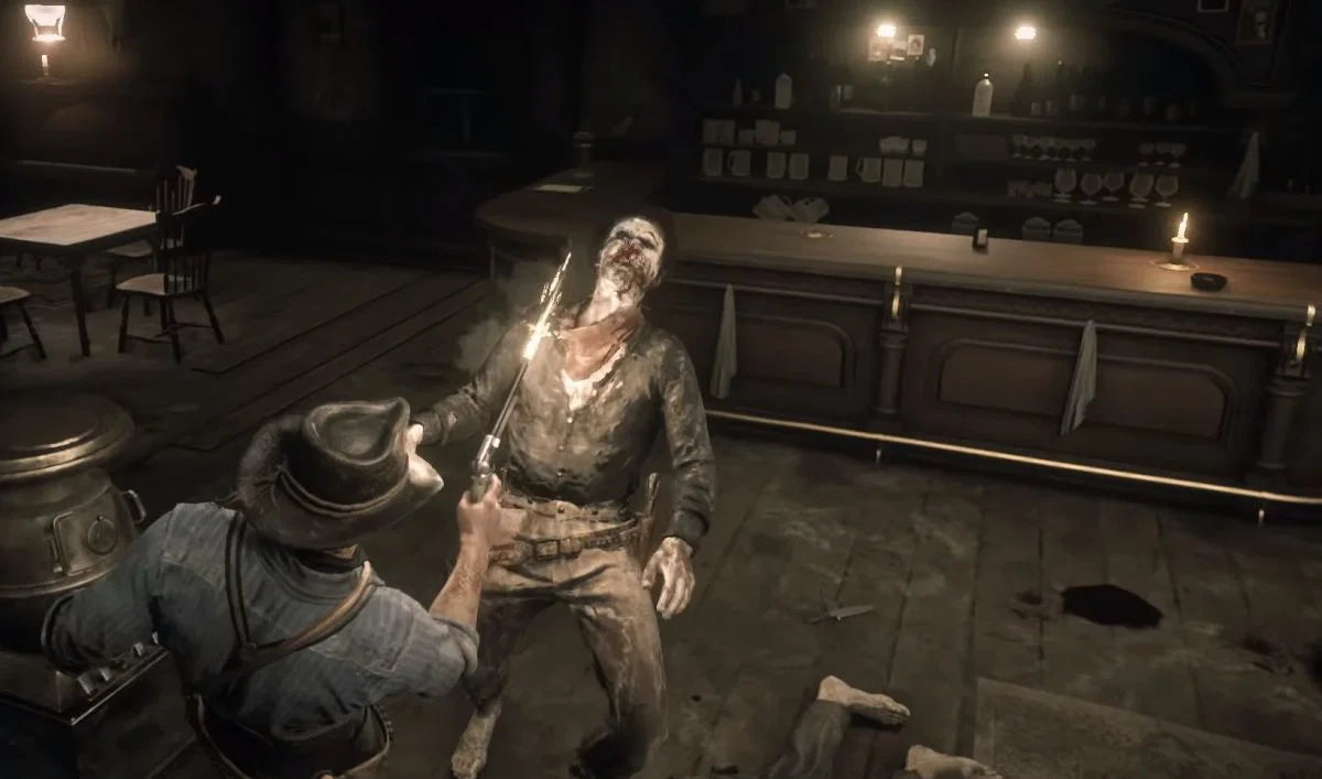 Red Dead Redemption: Undead Nightmare Collection for PlayStation 3 (PS3) at Gamers INC, featuring an eerie zombie-infested open world with a new supernatural campaign and multiplayer modes for a terrifying twist on the Wild West experience gameplay screenshot