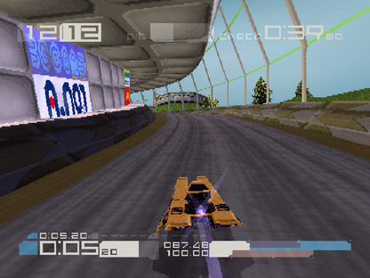 Retro Wipeout 3 PS1 inspired design featuring futuristic anti gravity racing aesthetic vintage PlayStation sci fi speed combat sleek hovercraft electronic music driven visuals iconic Psygnosis racing game nostalgia gameplay