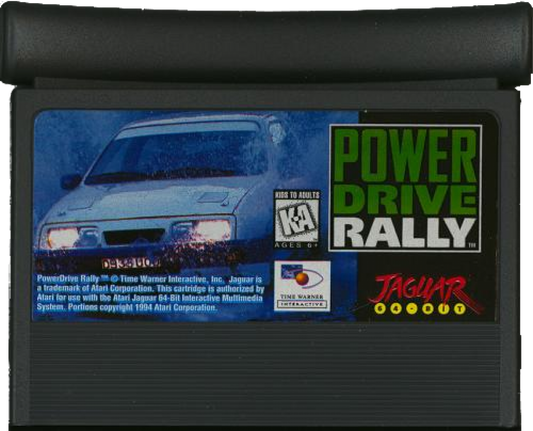 Power Drive Rally Power Drive Rally Atari Jaguar retro rally racing game cartridge classic motorsport title off road racing rally driving game 90s arcade racing game cartridge 