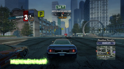 Burnout Paradise Greatest Hits retro PlayStation 3 video game Burnout Paradise open world racing high speed crashes arcade driving multiplayer action console title PlayStation 3 release gameplay