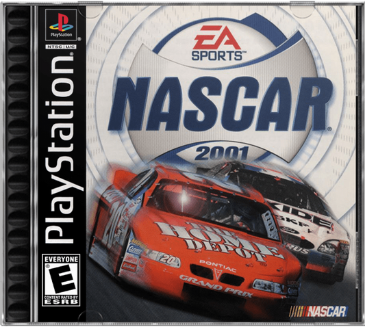 NASCAR 2001 – PlayStation 1 (PS1) retro racing game cover art