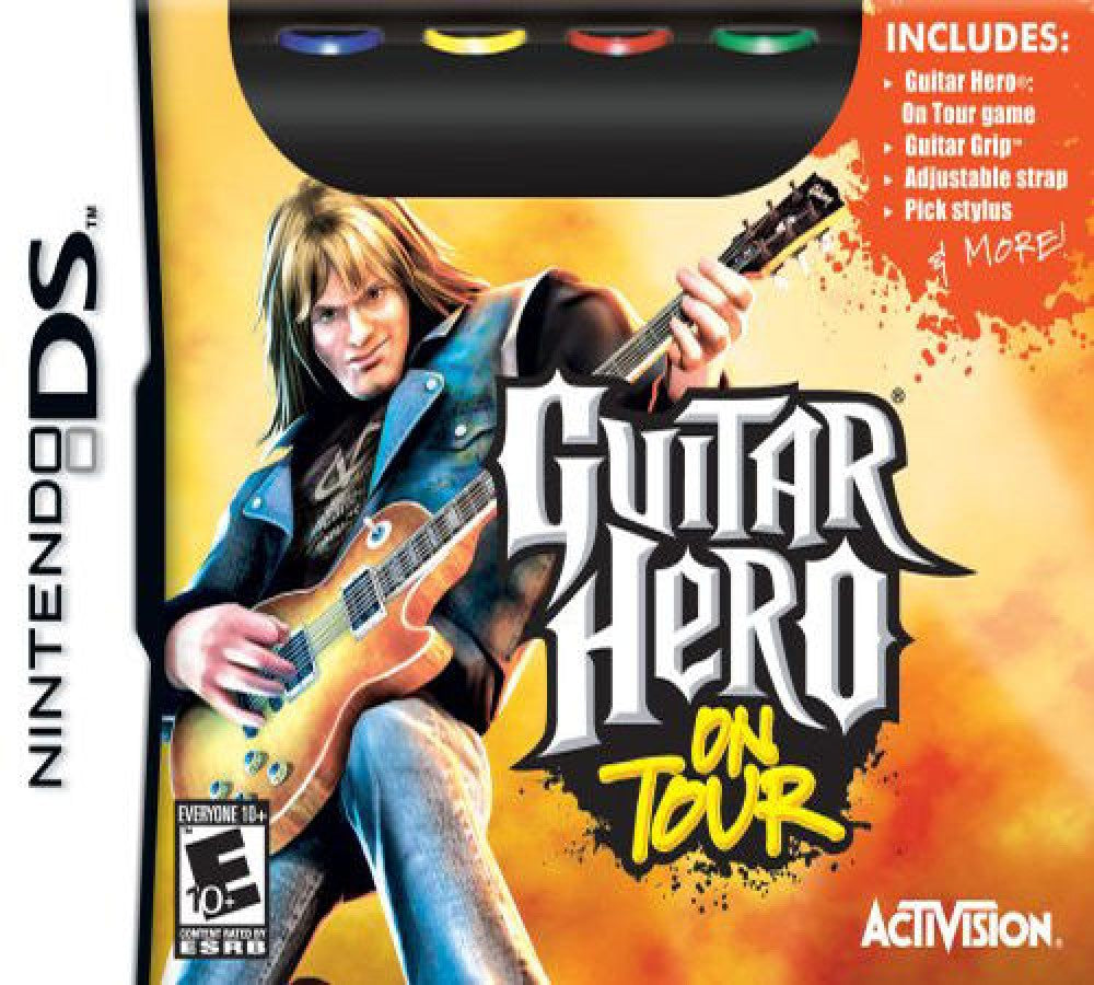 Guitar Hero: On Tour cover art for Nintendo DS (DS) music rhythm video game
