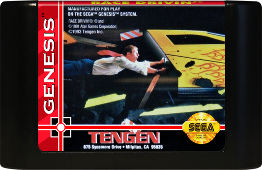 Race Drivin' cartridge for Sega Genesis (GEN) video game