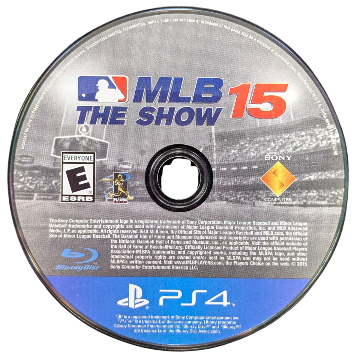 MLB 15: The Show for PlayStation 4 (PS4) at Gamers INC, featuring authentic Major League Baseball gameplay with improved controls, enhanced presentation, and deep modes like Road to the Show and Franchise to build your career and lead your team to a World Series championship disc