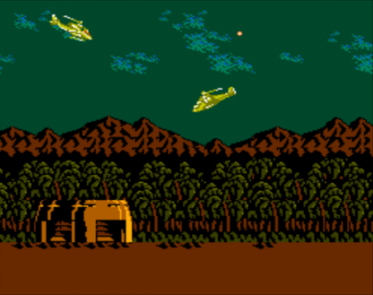 Cobra Command Nintendo Entertainment System NES video game featuring helicopter combat gameplay aerial missions enemy attacks military action explosive battles strategic targeting and classic 8 bit gameplay retro video game collection collectible gaming appeal gameplay