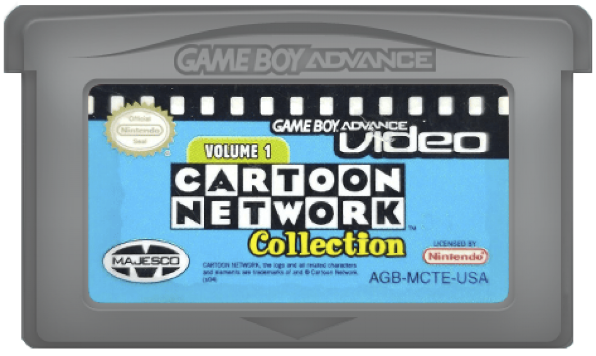 GBA Video Cartoon Network Collection Volume 1 Game Boy Advance video playback cartridge featuring episodes of Ed Edd n Eddy Courage the Cowardly Dog and other Cartoon Network shows cartridge