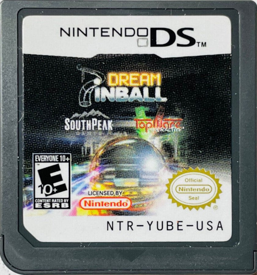 Dream Pinball 3D cartridge for Nintendo DS (DS) pinball simulation video game