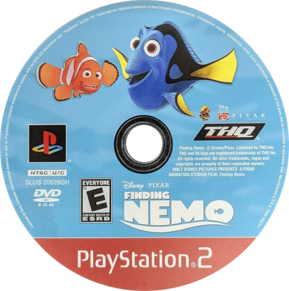Finding Nemo [Greatest Hits] disc cover art for PlayStation 2 (PS2) movie video game. 