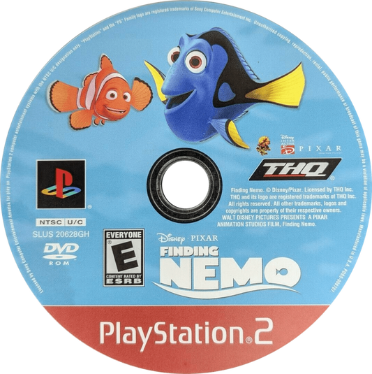 Finding Nemo [Greatest Hits] disc cover art for PlayStation 2 (PS2) movie video game. 