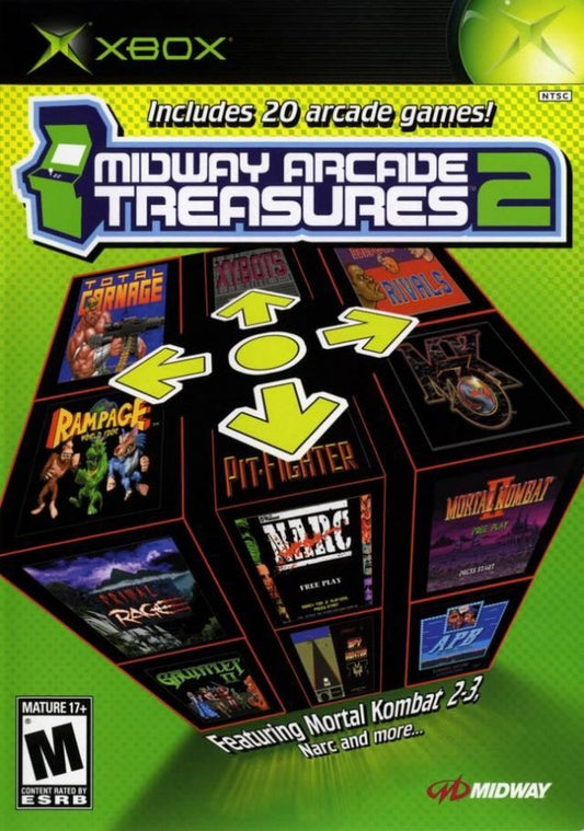 Midway Arcade Treasures 2 cover art for Xbox XBOX video game