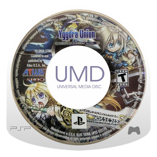 Yggdra Union: We'll Never Fight Alone  UMD for PlayStation Portable (PSP) tactical role-playing game