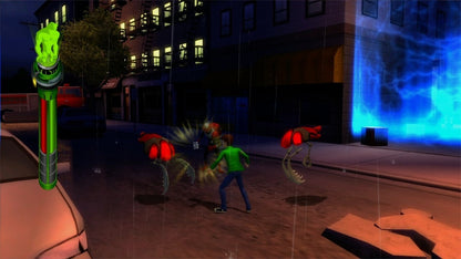 Ben 10: Alien Force: Vilgax Attacks for PlayStation 2 (PS2) featuring an action adventure where you transform into multiple Alien Force aliens to fight across different worlds; use combo combat special abilities and upgrades while taking on Vilgax in a story inspired by the series gameplay screenshot