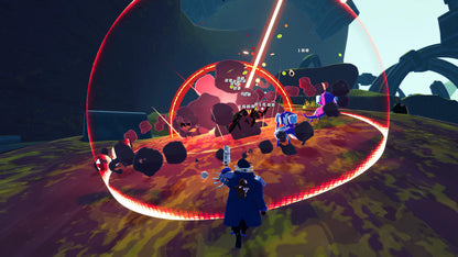 Risk of Rain 2 for PlayStation 4 (PS4) at Gamers INC, featuring frantic co-op roguelike action in full 3D where you battle escalating hordes, stack outrageous item combos, and fight to survive on a mysterious alien planet with endlessly scaling difficulty gameplay screenshot
