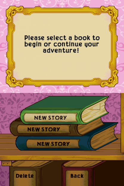 Barbie and the Three Musketeers – Nintendo DS: Join Barbie on a swashbuckling adventure as she trains to become a musketeer and saves the kingdom with courage and style save screen