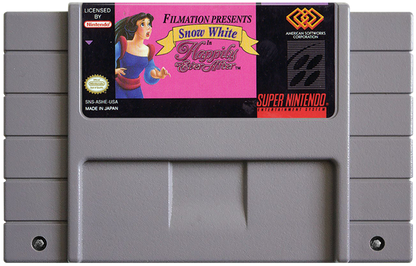 Snow White in Happily Ever After cartridge for Super Nintendo Entertainment System (SNES) retro video game