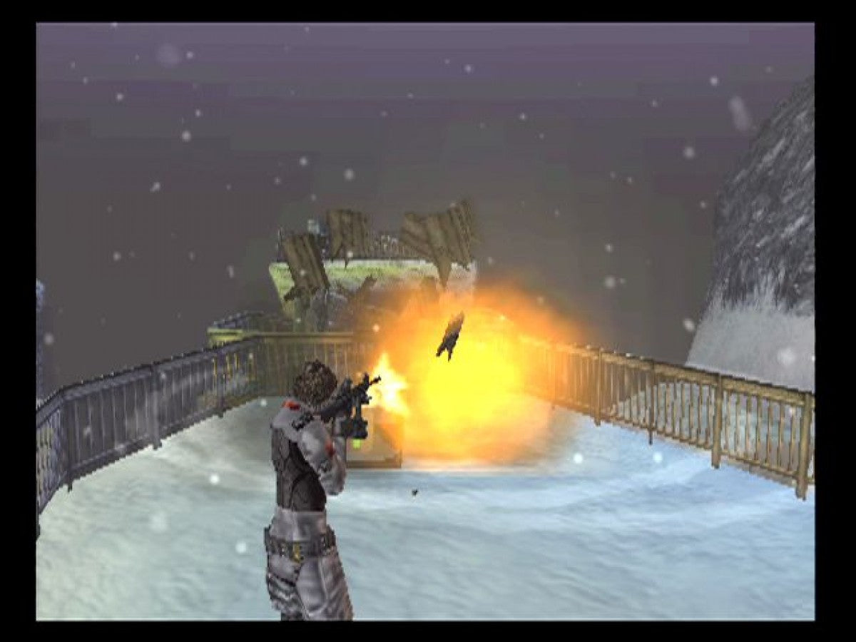 Extermination gameplay for PlayStation 2 (PS2) survival horror third-person action video game