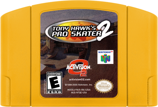 Tony Hawk's Pro Skater 2 cartridge for Nintendo 64 (N64) video game