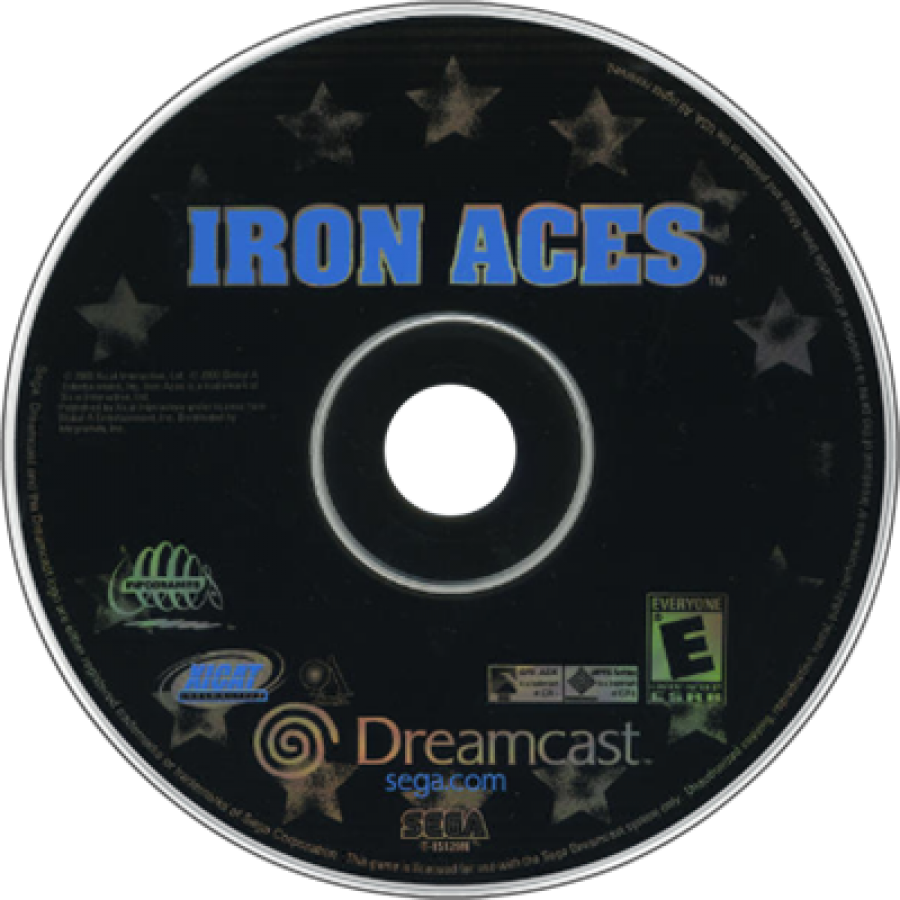 Iron Aces Sega Dreamcast retro video game combat flight simulator disc