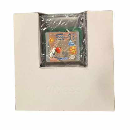 Project S-11 Game Boy Color GBC video game featuring vertical scrolling shoot em up gameplay spaceship combat enemy waves power ups challenging stages boss battles and classic handheld arcade action retro video game collection collectible gaming appeal cartridge and insert