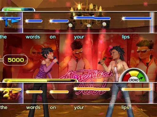 American Idol PS2 music rhythm video game gameplay