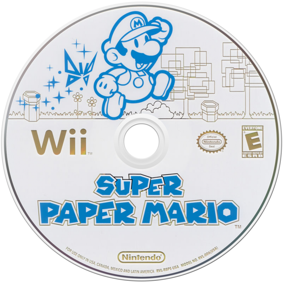 Super Paper Mario [Nintendo Selects] – Nintendo Wii (Wii) action-adventure platformer role-playing video game disc