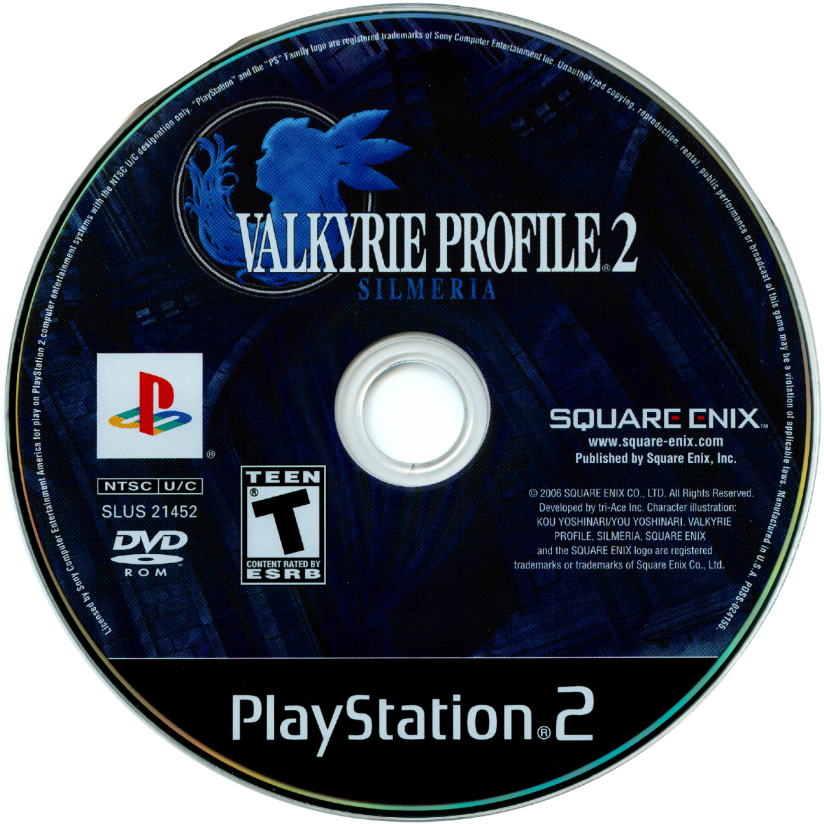 Valkyrie Profile 2 Silmeria PlayStation 2 PS2 retro video game JRPG disc (2006)