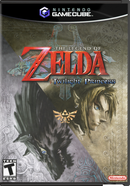  The Legend of Zelda: Twilight Princess – GameCube (GC) Front Box Art HD Image for this Classic Nintendo Zelda Game