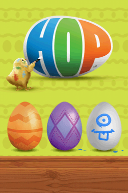 Hop: The Movie start screen for Nintendo DS (DS) animated movie-based adventure video game