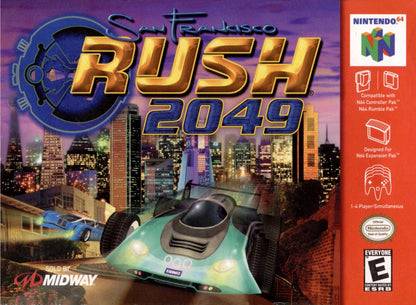 San Francisco Rush 2049 cover art for Nintendo 64 (N64) video game