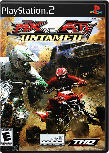MX vs ATV Untamed – PlayStation 2 (PS2) off-road racing video game cover art 