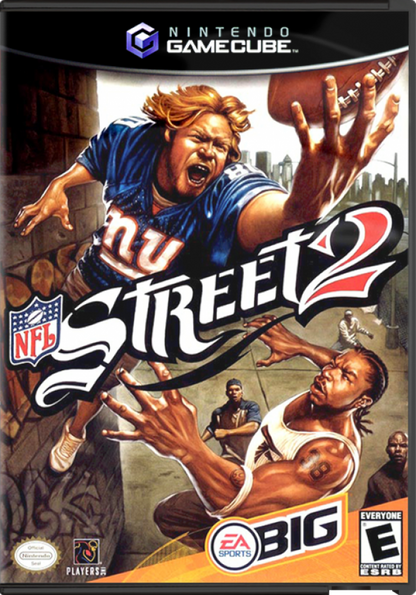 NFL Street 2 cover art for Nintendo GameCube (GC) street football sports video game