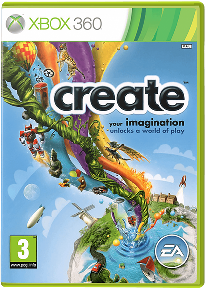 Create cover art for Xbox 360 (X360) puzzle creative sandbox video game