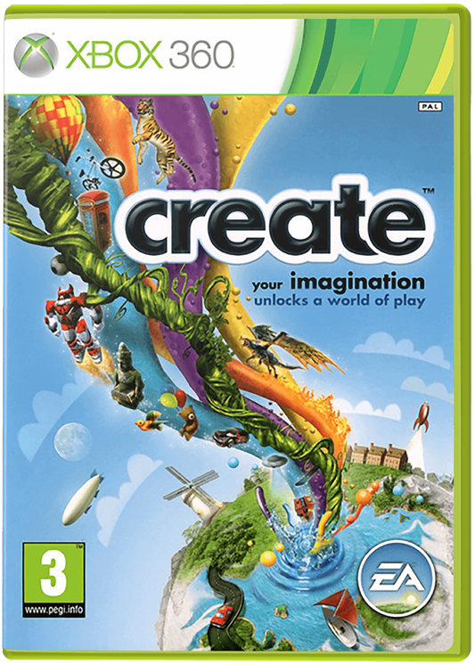 Create cover art for Xbox 360 (X360) puzzle creative sandbox video game