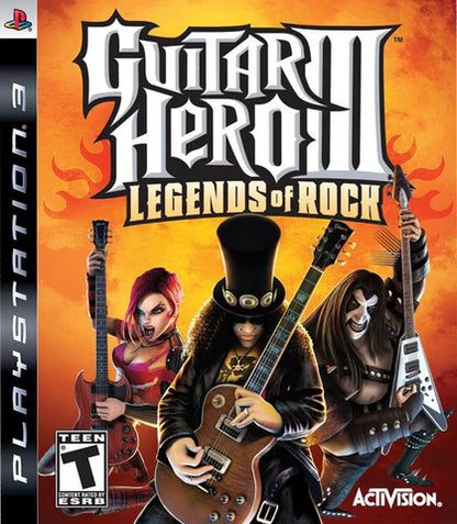 Guitar Hero III: Legends of Rock cover art for PlayStation 3 (PS3) video game
