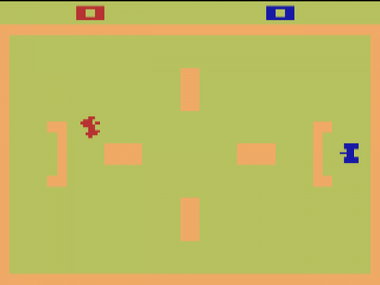 Combat gameplay art for Atari 2600 video game