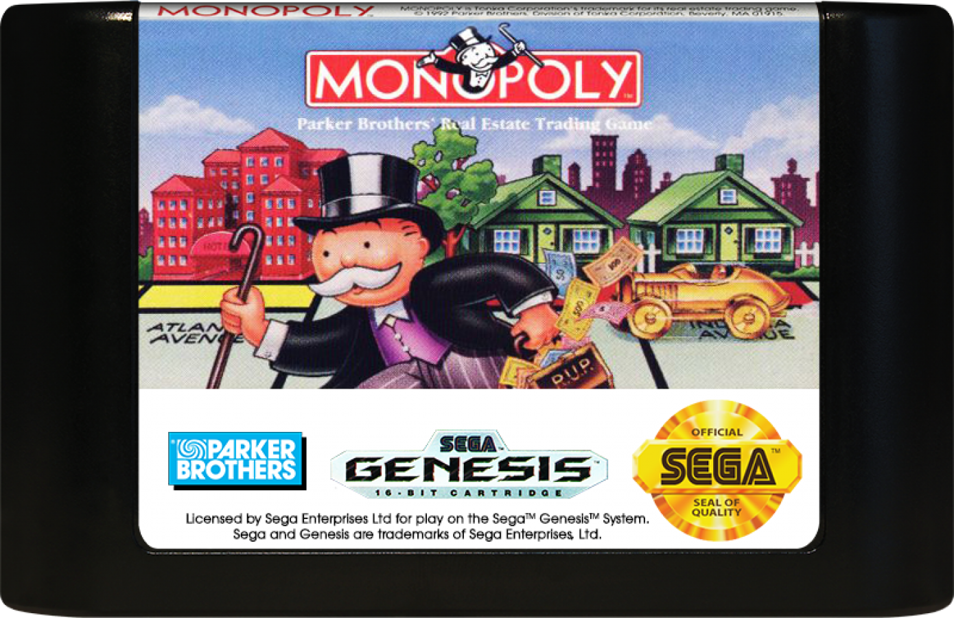 Monopoly cartridge for Sega Genesis (GEN) video game