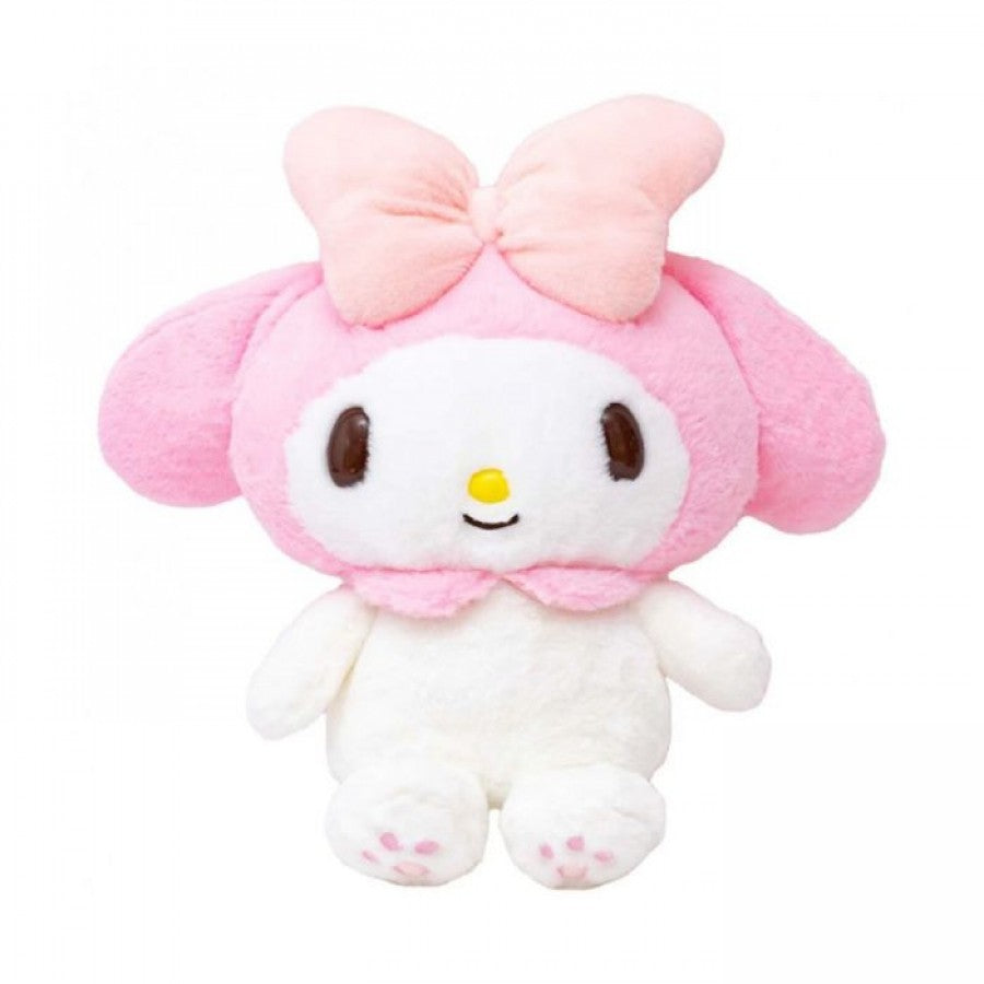 My Melody Sanrio 17 Inch Plush collectible character plush featuring My Melody's signature hooded design soft plush construction adorable kawaii styling oversized 17 inch size huggable display collectible Sanrio merchandise and fan collection appeal