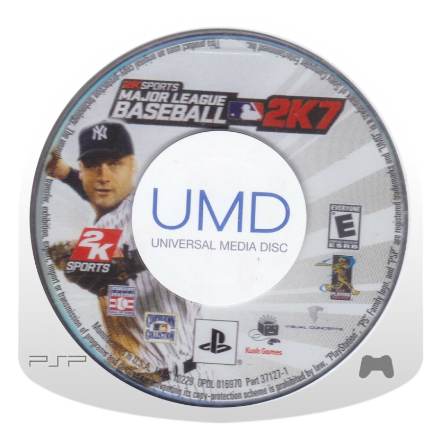 Major League Baseball 2K7 disc for PlayStation Portable (PSP) baseball sports video game