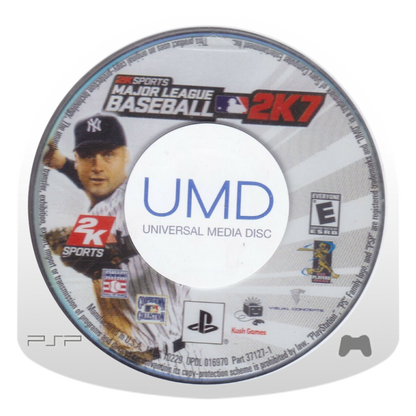 Major League Baseball 2K7 disc for PlayStation Portable (PSP) baseball sports video game
