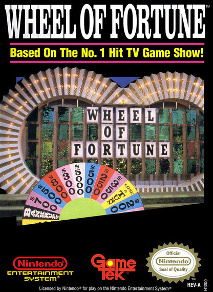 Wheel of Fortune cover art for Nintendo Entertainment System (NES) video game