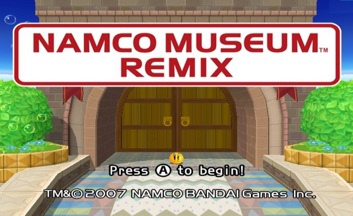 Namco Museum Remix – Nintendo Wii (Wii) arcade classic compilation party video game title screen