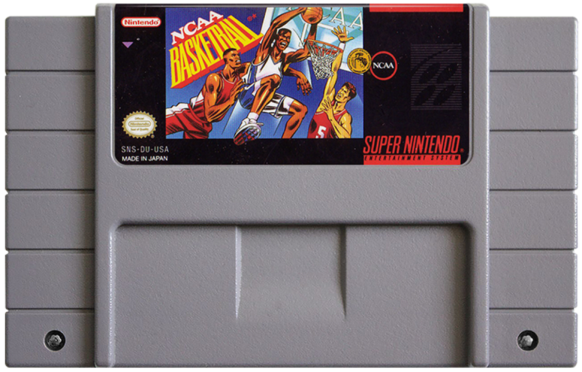 NCAA Basketball cartridge for Super Nintendo Entertainment System SNES retro video game