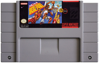 NCAA Basketball cartridge for Super Nintendo Entertainment System SNES retro video game