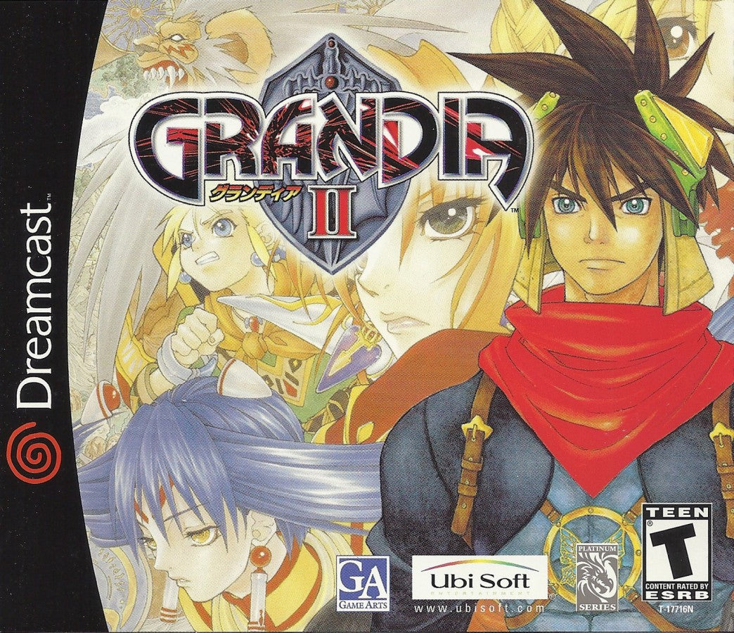 Grandia II Sega Dreamcast retro video game JRPG cover art (2000) 