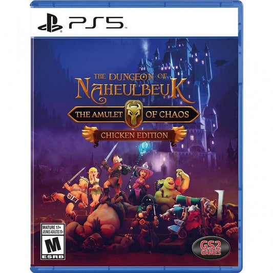 The Dungeon Of Naheulbeuk The Amulet Of Chaos Chicken Edition cover art for PlayStation 5 PS5 video game