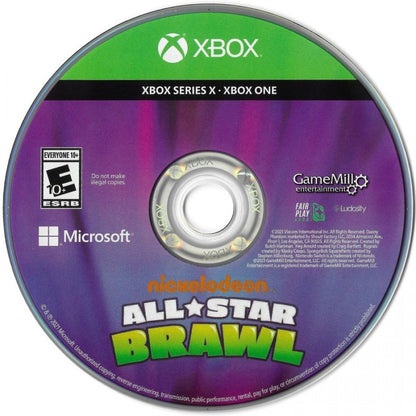 Nickelodeon All-Star Brawl disc for Xbox Series X (XSX) crossover fighting video game