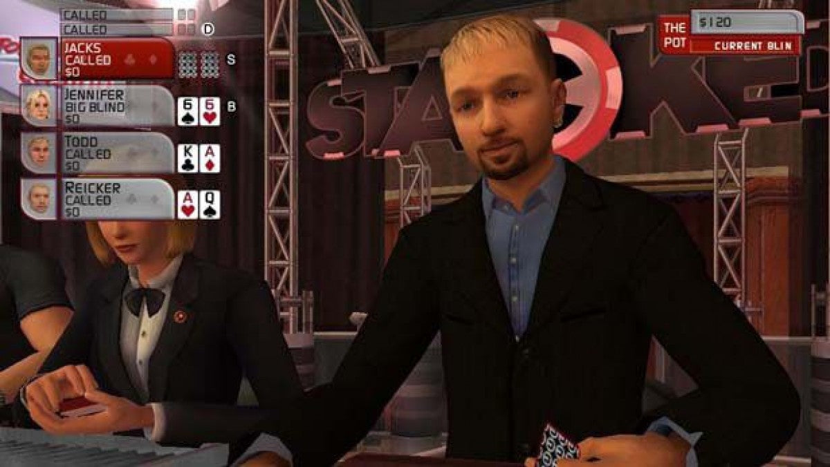 Stacked With Daniel Negreanu – PlayStation 2 (PS2) video game gameplay, poker simulation.
